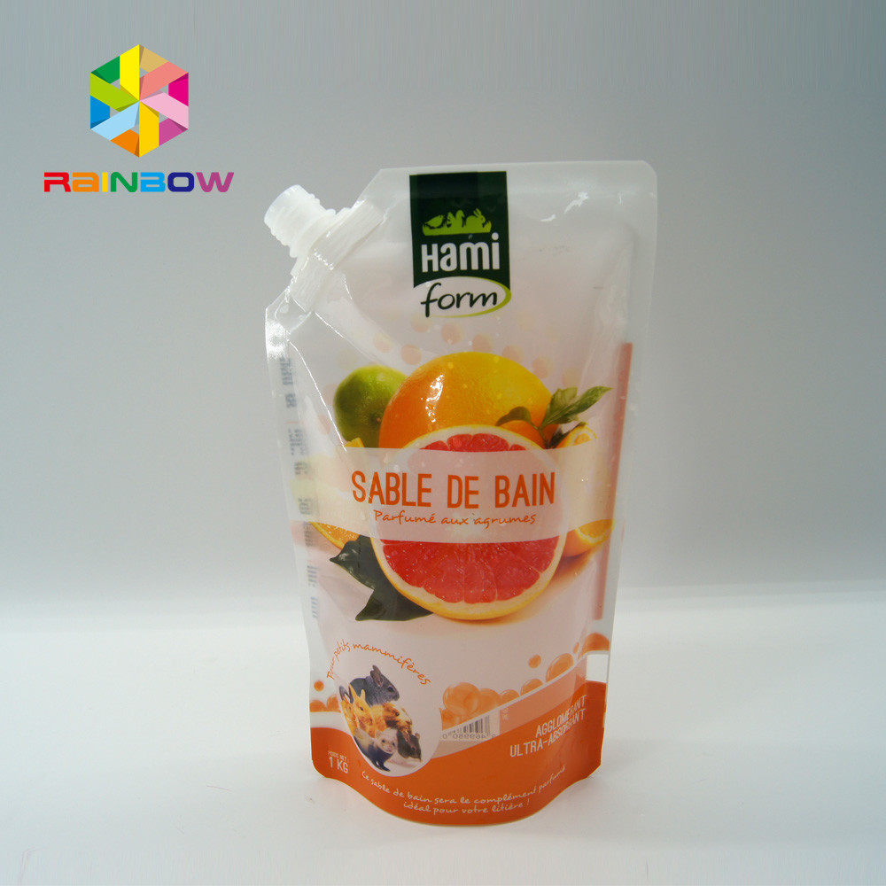 BPA Free Plastic Packaging Bag Ziplock wielokrotnego użytku Drink / Water Food Containers