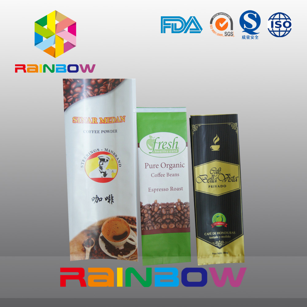 12 uncji worka na kawę White Side Gusset With Valve / Custom Printing