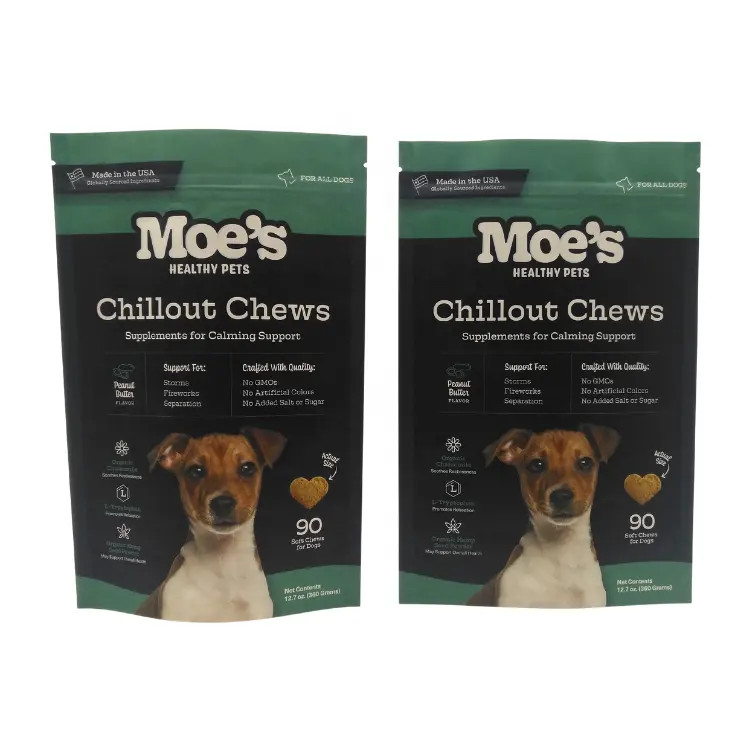 Zakładka z zamkiem w kolorach CMYK do długotrwałego przechowywania żywności dla zwierząt domowych