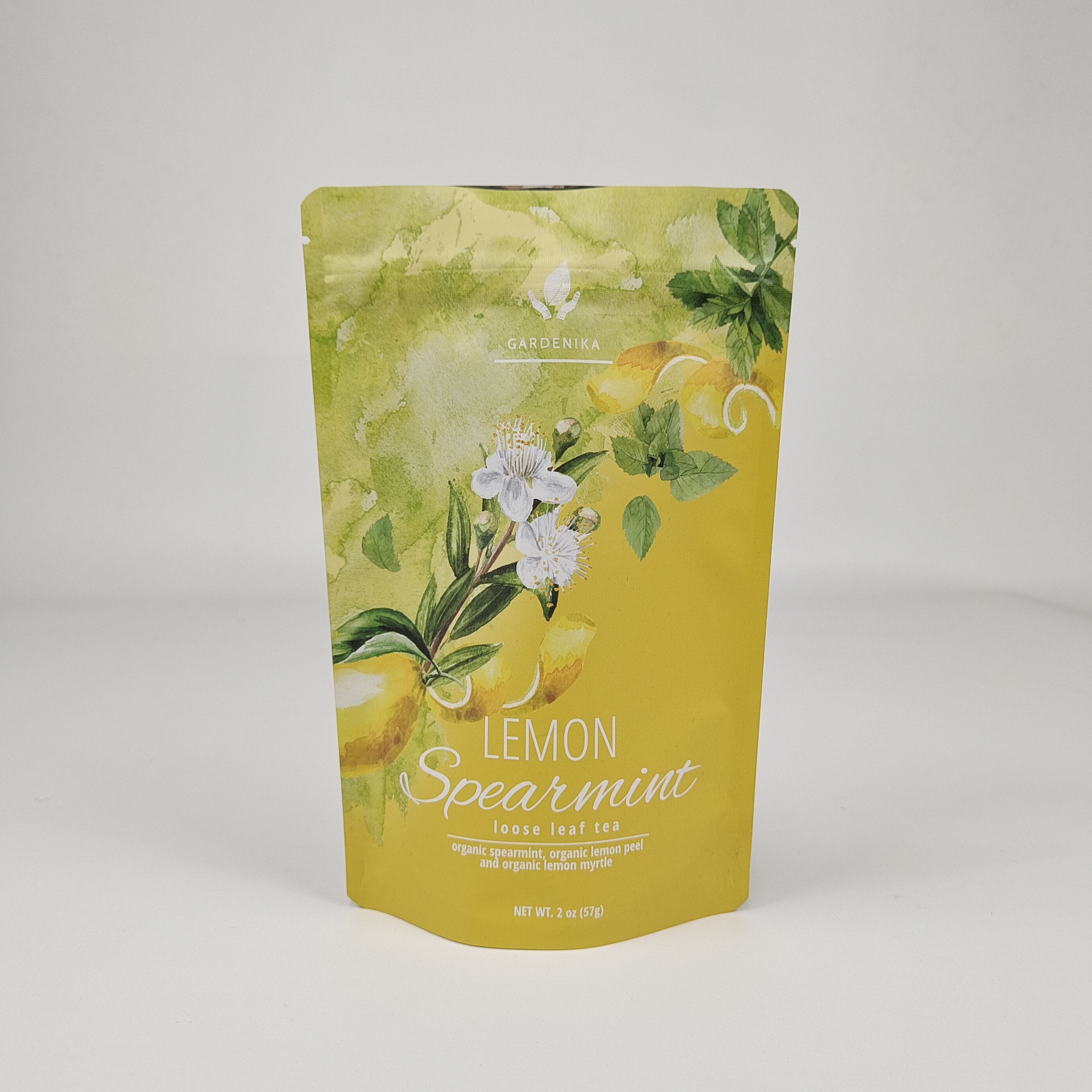 Niestandardowe wydrukowane Matte Yellow Stand Up Pocket Aluminium Foil Mylar Bag Tea Food Packaging Plastic Bags With Ziplock