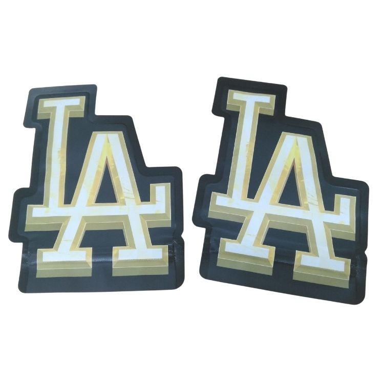 Wydawane na zamówienie 3,5 g Unikalne specjalne wycięte nieprawidłowo kształtowe torby Mylar zamknięte 8th odór specjalny Cali torba Mylar