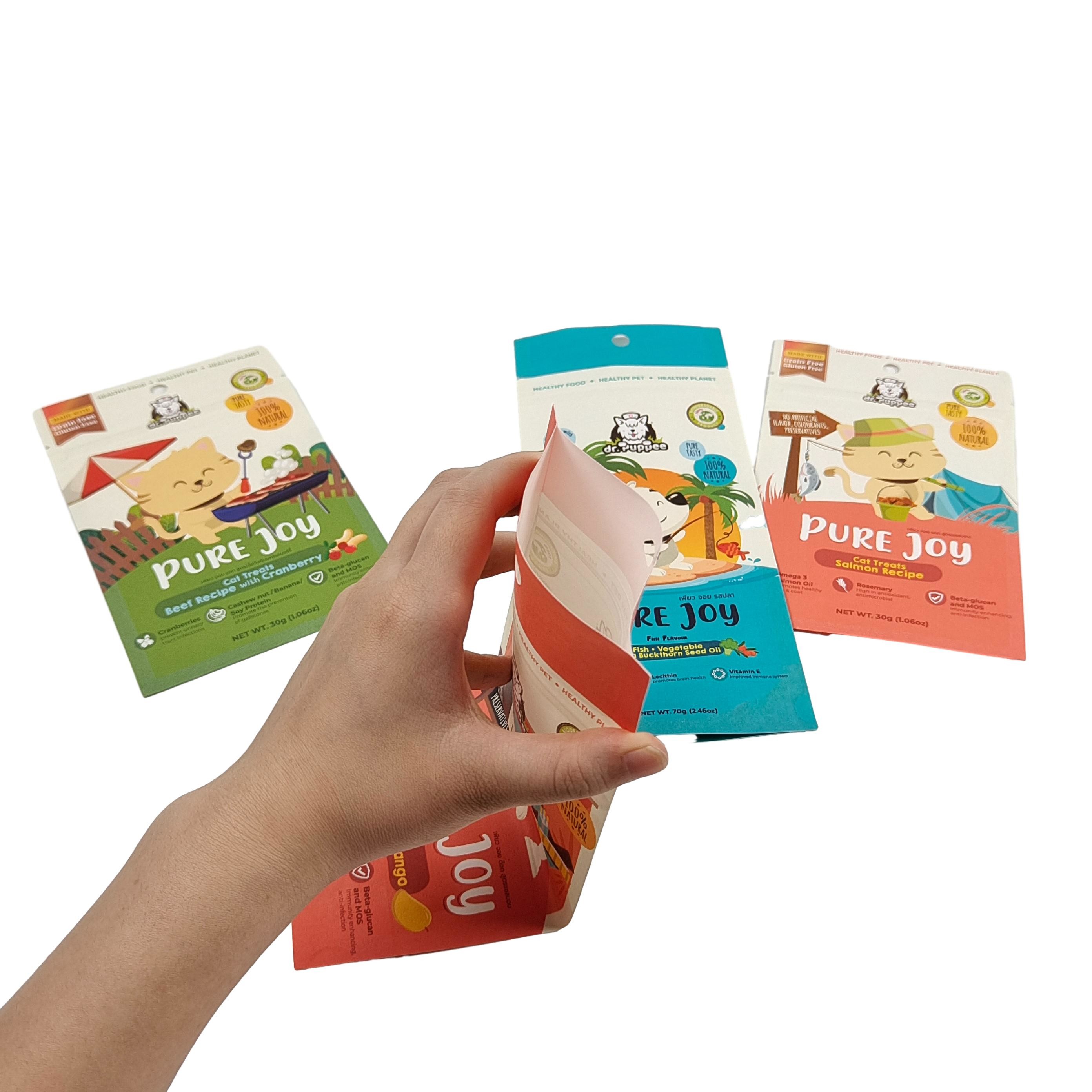 Kompostowalny biodegradowalny worek papierowy wodoodporny zamek stand up worek recyklingu dla żywności