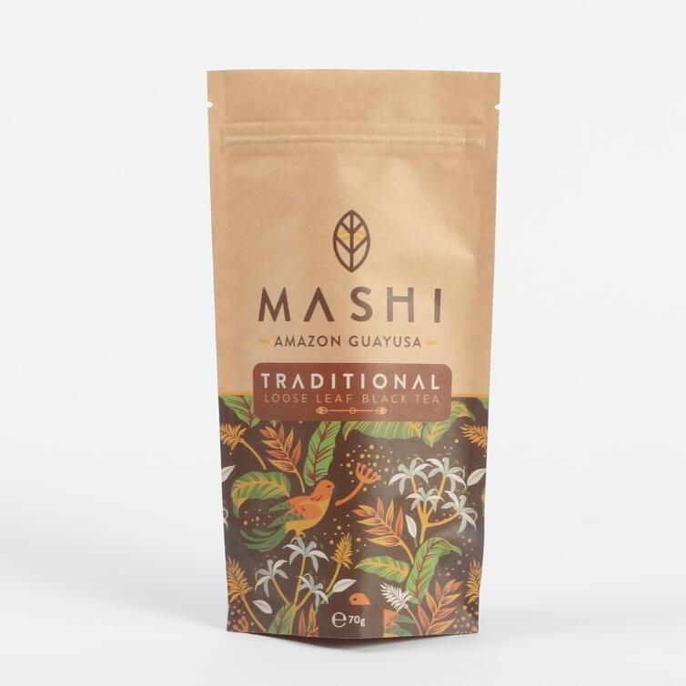 Biodegradowalny papier kraft stand up Zip Lock