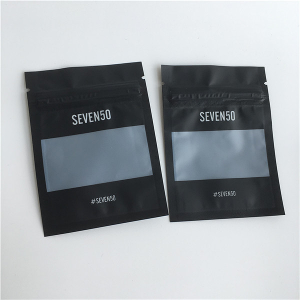 Matte Finish Custom Plastic Bags Plastic Jewelry Packaging Bags With Clear Window