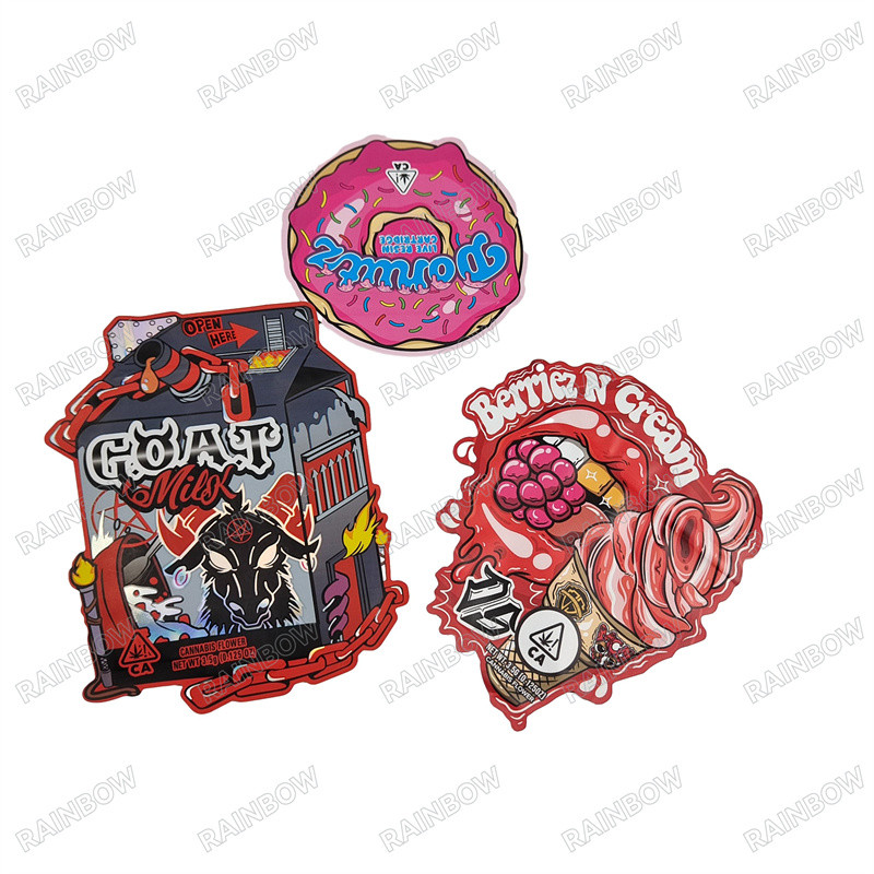 Wysokiej dokładności cyfrowe torby drukarskie do zamówienia 3.5g zapach odporny worki obcinane