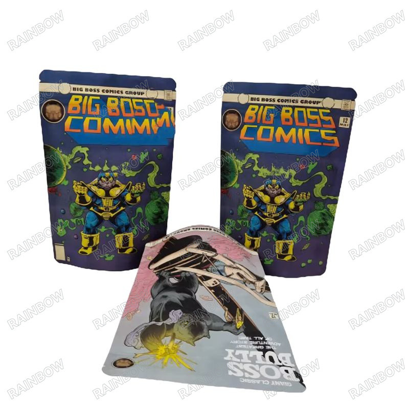 Niestandardowy zamykalny pieczęć cieplna stoją papierowy worek przekąski ciasteczka żywność opakowanie torba z zamkiem