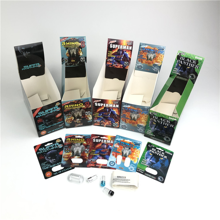 Premierzen Blister Card Packaging Custom Child Resistant Bottone Lock 3D Card Paper Box