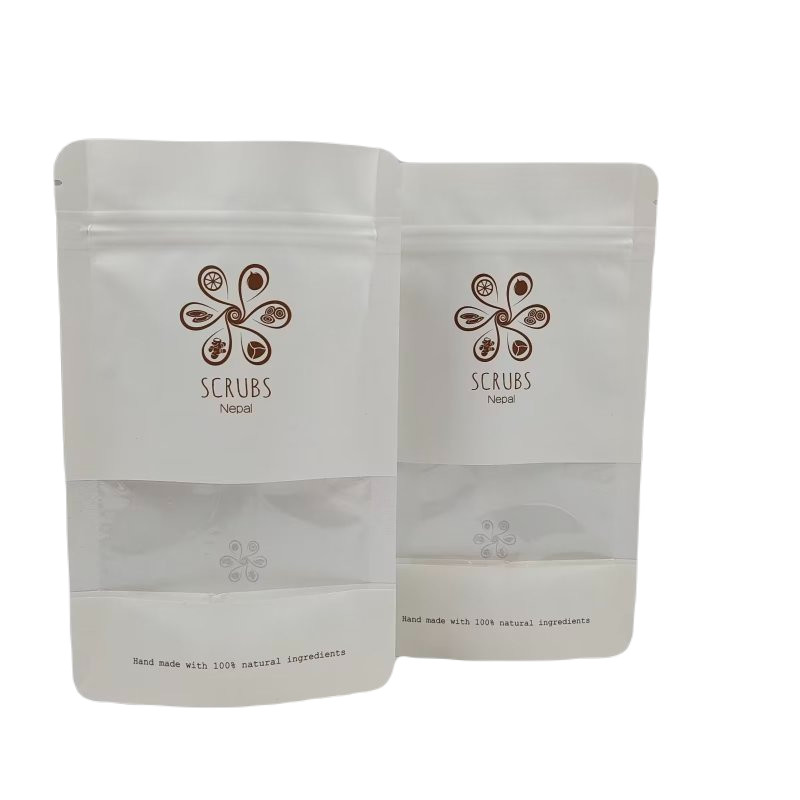 Przejrzyste okna plastikowe torby z zamkiem standup worek folia laminowana drukowanie cyfrowe