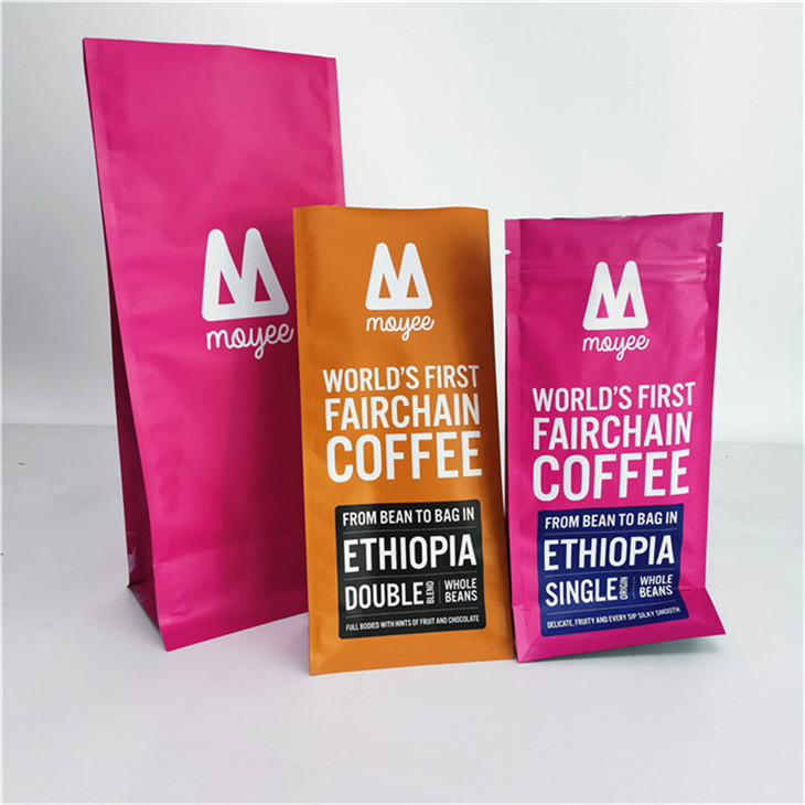 Zamówione worki opakowaniowe aluminiowe do ziaren kawy dla 250G 500G 1KG