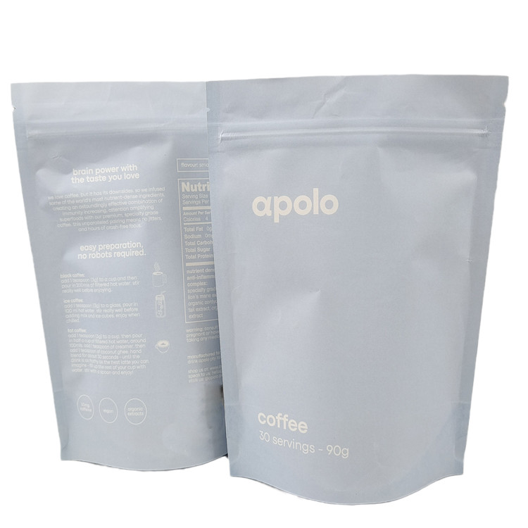 Dostosować biodegradowalny worek z papieru Kraft z zamkiem Digital Print Gummie Candy Packaging