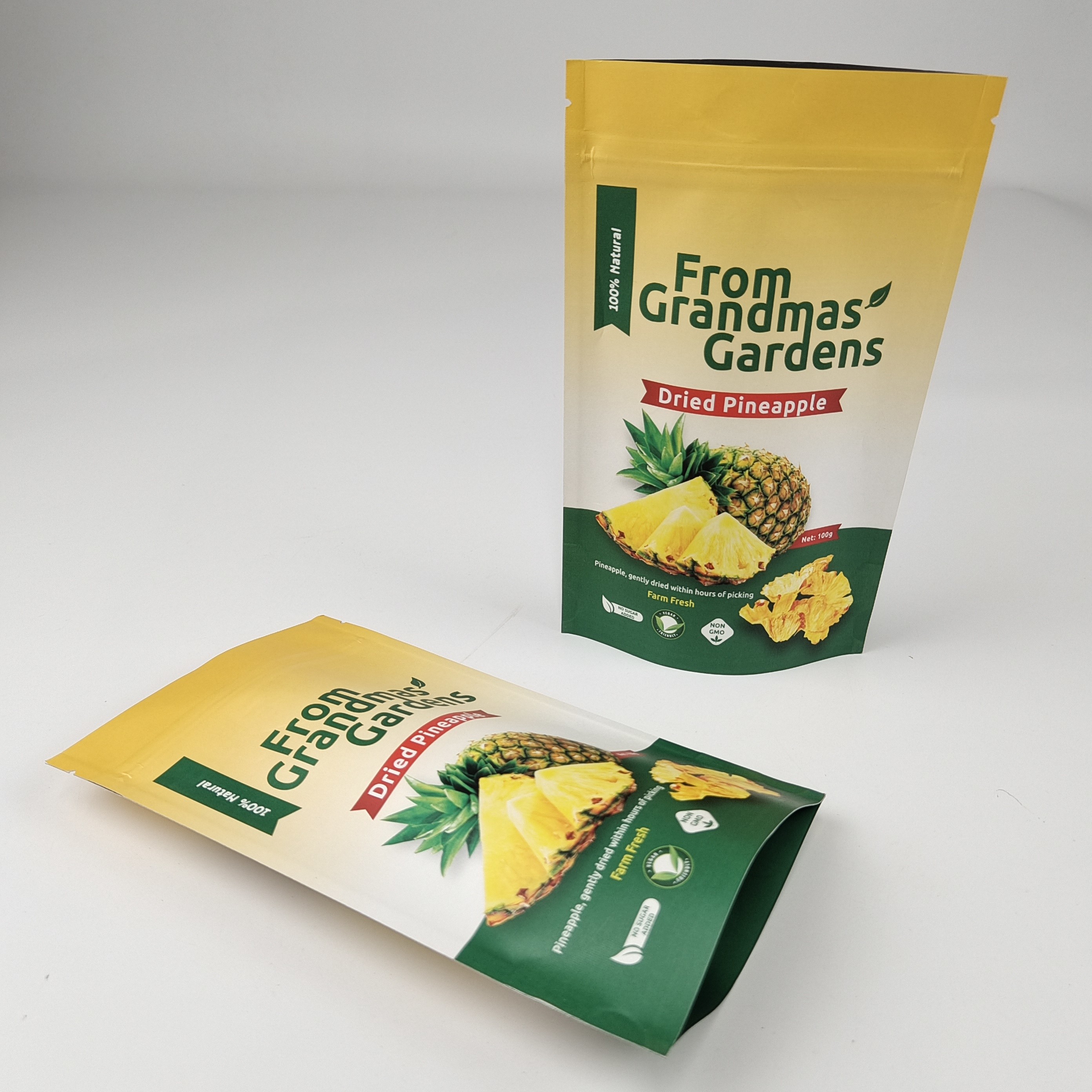 Ekologiczne Niestandardowe drukowanie cyfrowe Stand Up Bag Tear Notch Dry Fruits Cashew Nuts Plastic Bag Packaging