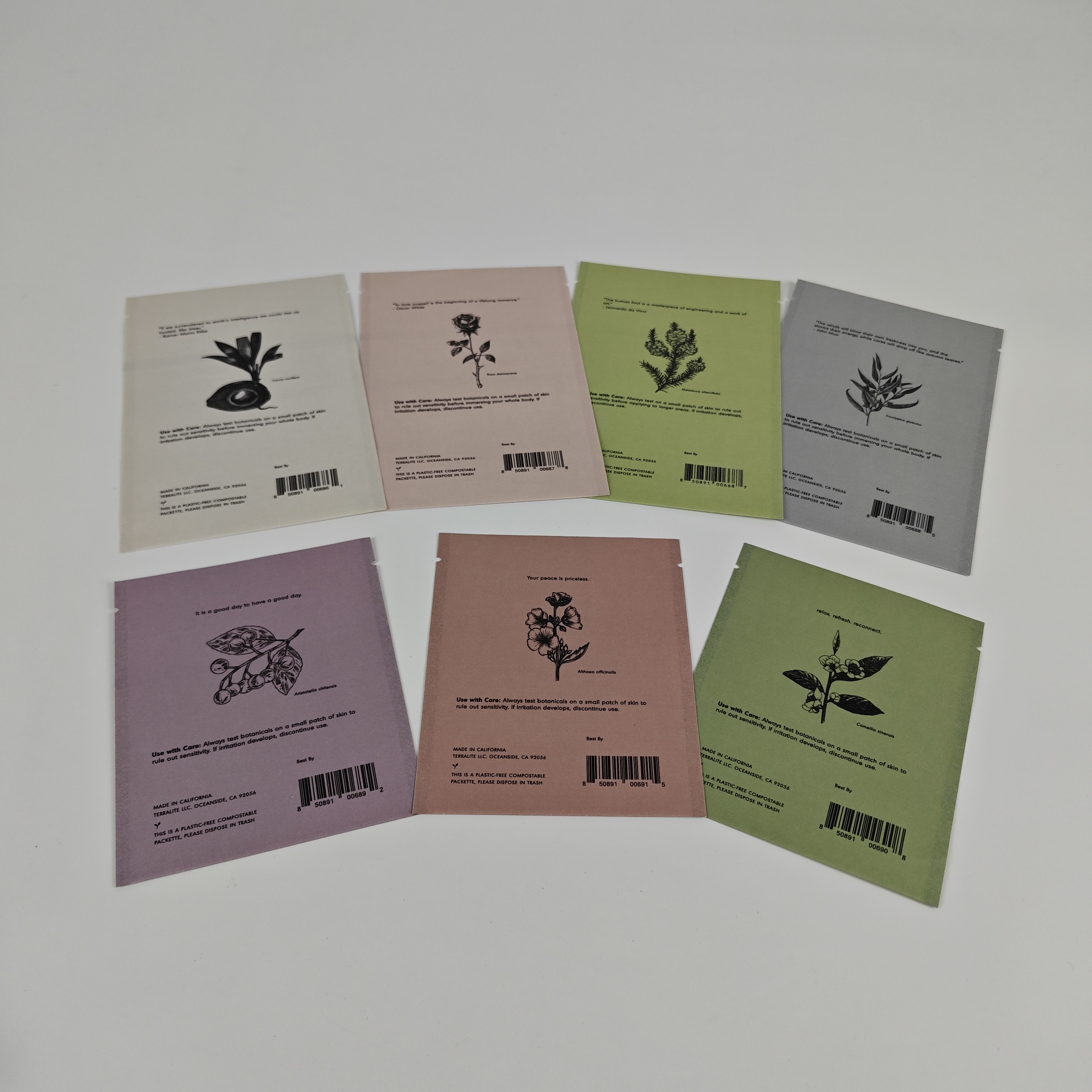 Ziplock Biodegradable Kraft Stand Up Pouch Digital Printing Ponownie zamykane torebki Mylar