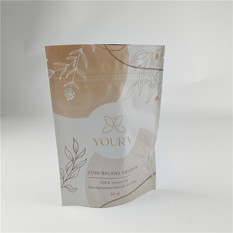 Nowy projekt Niestandardowy rozmiar Matte Finish Snack Bag Packaging Matt Aluminium Foil Stand Up Pocket Ziplock Doypack Bag