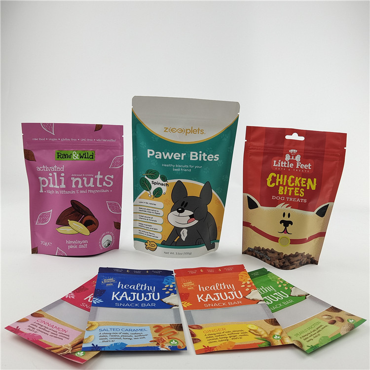 Najlepiej sprzedający się, nadający się do recyklingu, przyjazny dla środowiska, specjalnie wydrukowany worek klasy żywnościowej z zamkiem do pakowania przekąsek