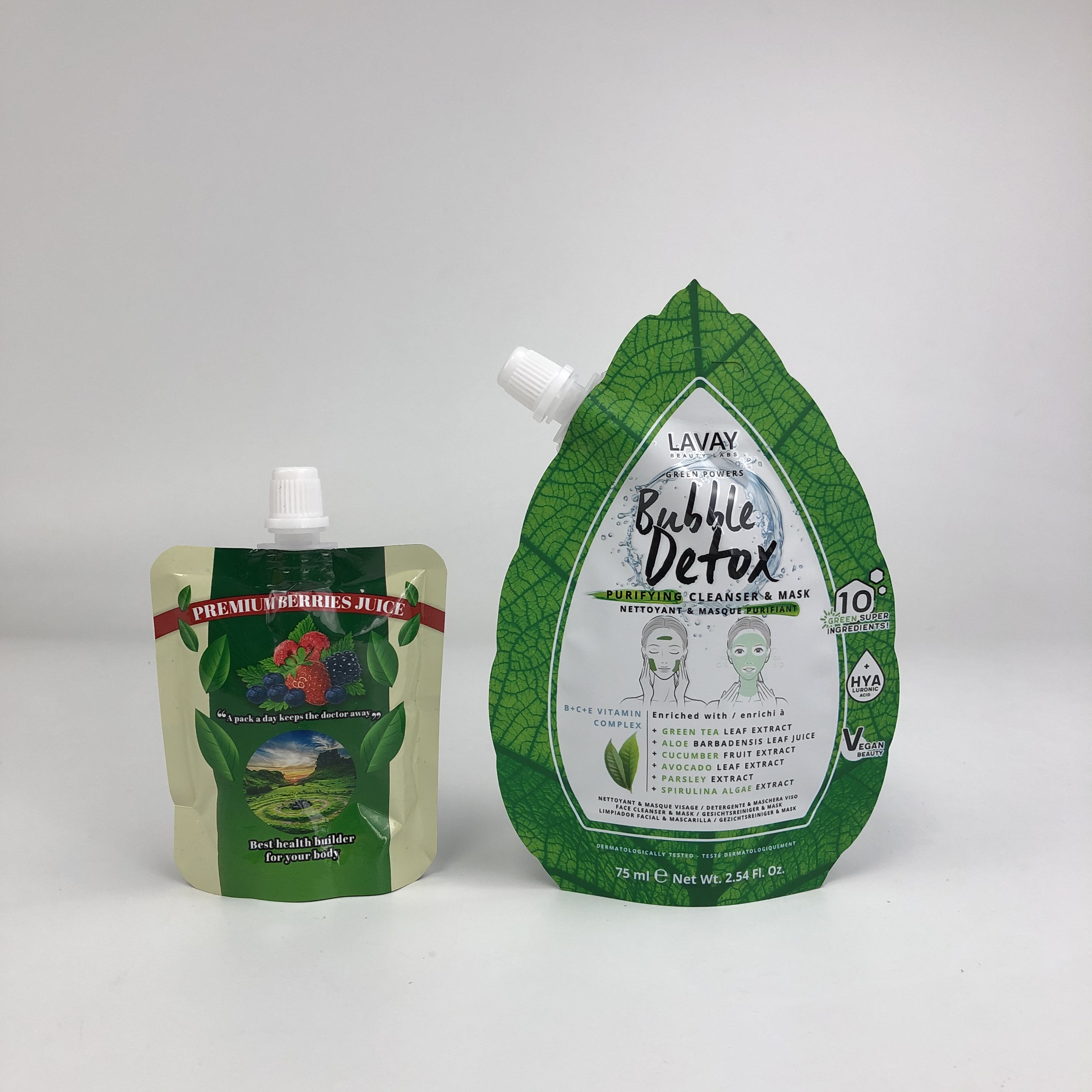 Najwyższej jakości Logo na zamówienie Drukowane Nowy projekt Wielokrotnie używalne Pojemniki z rury Żywność Napoje soki Pojemnik mleka Zamykane torby