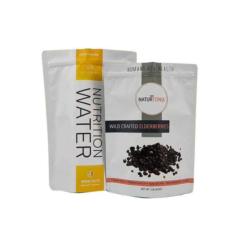 Efekt kolorystyczny Glossywne lub matowe torebki herbatne Opakowanie w ponownie zamkniętych workach stojących