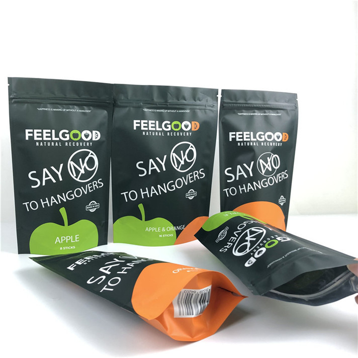 Logo na zamówienie Drukowane Stojąco Zamknięte Torba Zamknięta Zamknięta Torba Plastikowa