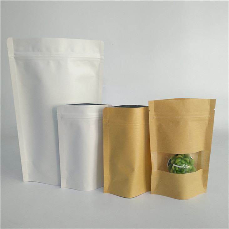 Promocyjne biodegradowalne torebki z papieru Kraft Custom Printing For Food Packaging
