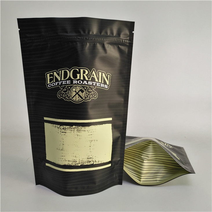 Przechowywanie Niestandardowe logo Drukowane Stand Up Zipper Pocket Znów zamykany plastikowy Food Seal Coffee Bag