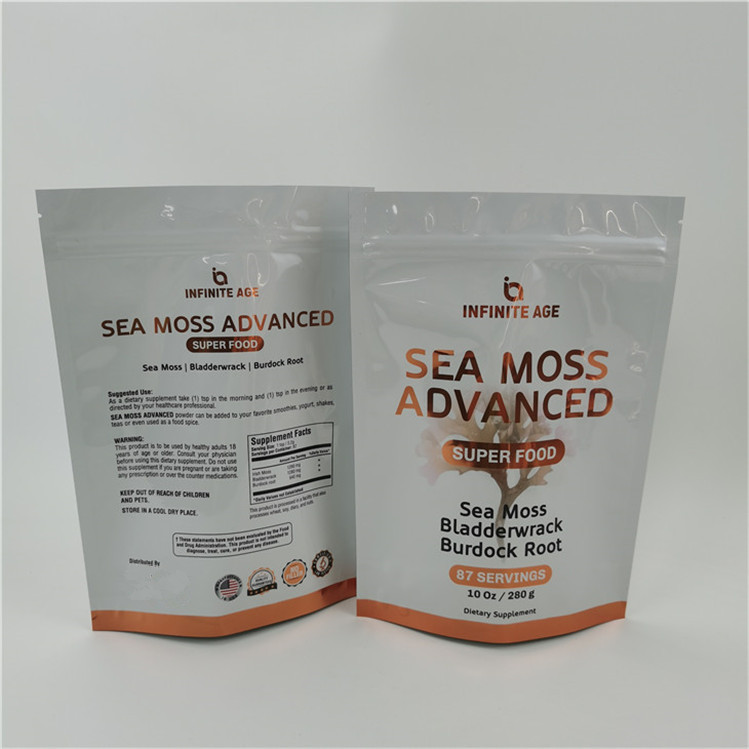 Akceptowane Do 10 kolorów Dostępne Łatwe łzawy linia Stoj worek torba pieczęć cieplna Zipper Top