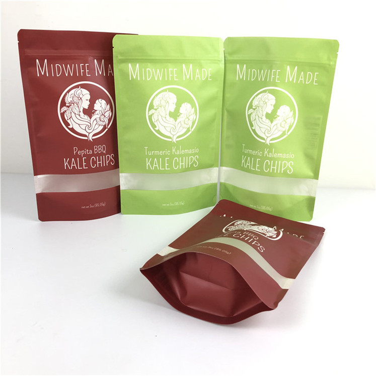 Opakowania spożywcze Drukowanie grawerowane Mylar Doypack z oknem