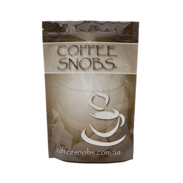 Niestandardowy 250g 500g 1 kg kwadratowy blok z płaskim dnie ziplock torebka do pakowania w ziarnko kawy