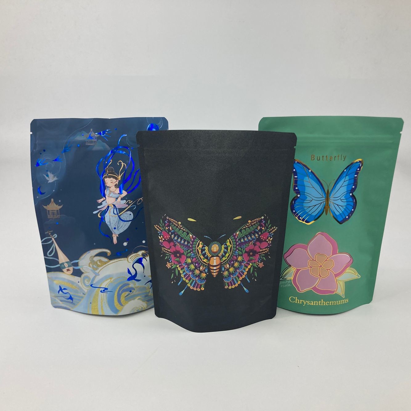 Na zamówienie Spot UV Stand Up Pocket Chocolate Nuts Plastic Packaging Bag