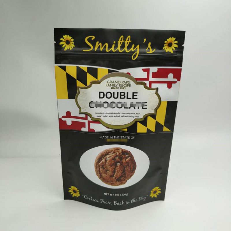 Stand Up Snack Bag Opakowanie Three Side Seal Round Corner With Zipper