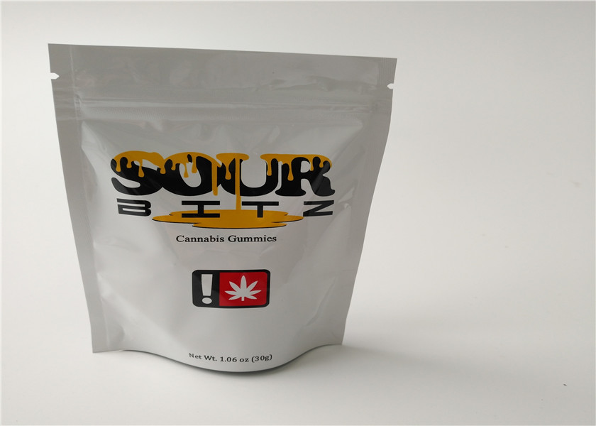 Buttom Zamknięcie Ziołowe kadzidełka Opakowanie Wklęsłodruk z zapięciem na zamek błyskawiczny