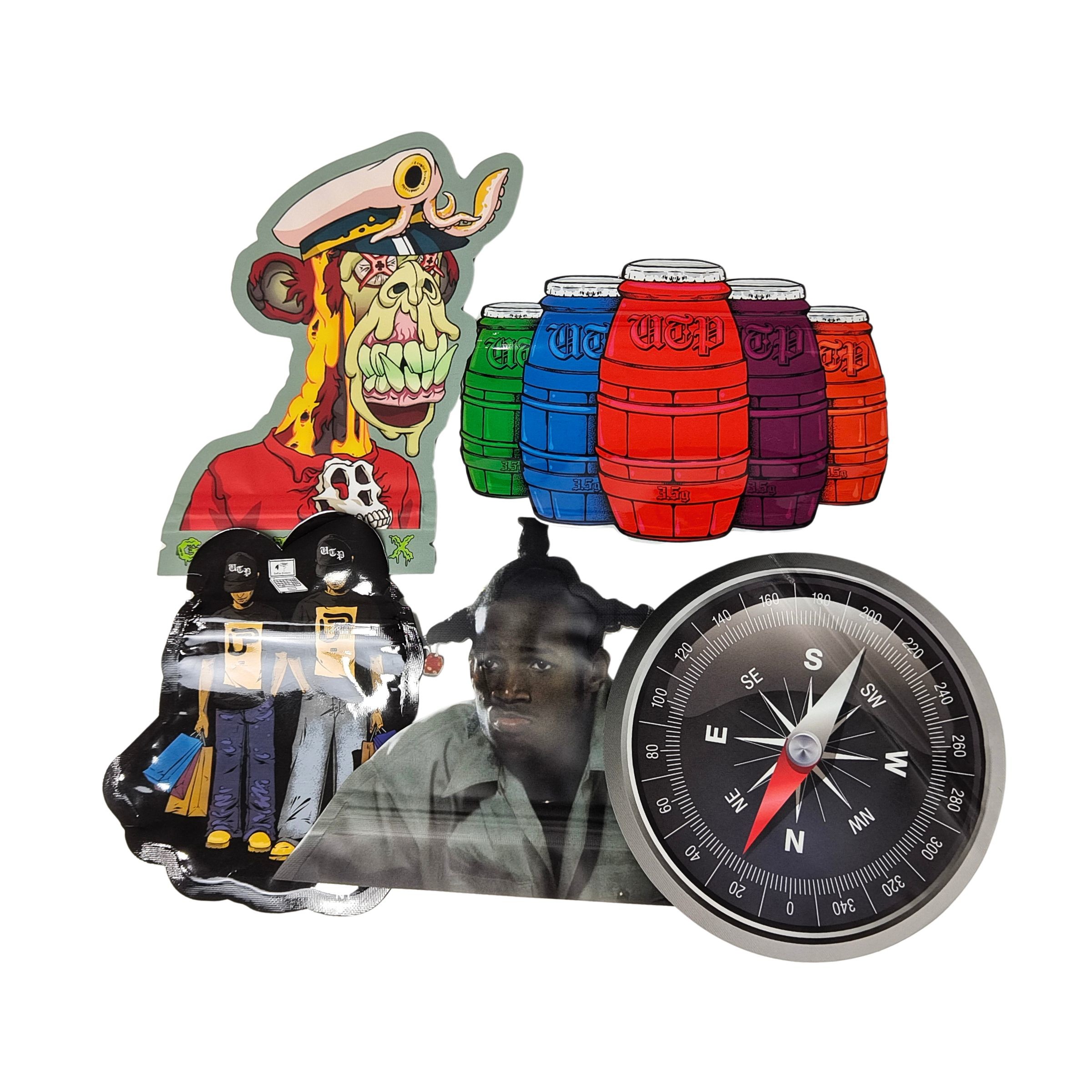 Jadalne 3.5g Torebki Mylar Ziplock Specjalnie Kształtowane Cukierki Zioła Herbatniki Żelki Opakowania