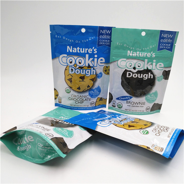 Zgrzewane, niestandardowe logo, drukowane, stojące torebki z zamkiem błyskawicznym, z możliwością ponownego zamknięcia, plastikowe opakowania do żywności