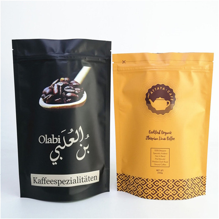 Zindywidualizowana pojemnica stand up z grubością 120 mikronów do pakowania kawy bezpiecznej dla żywności FDA