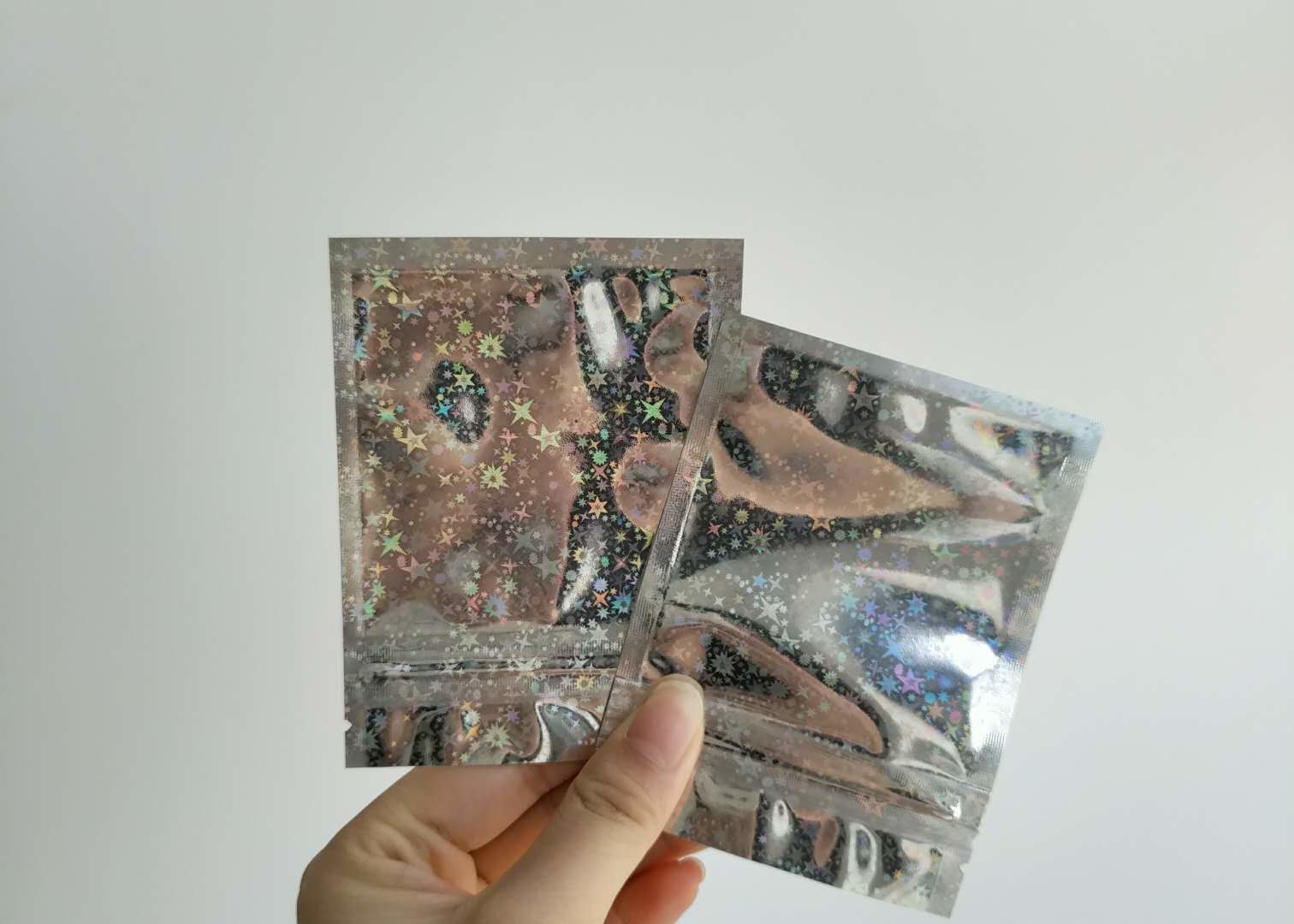 Spersonalizowana struktura woreczek z folii aluminiowej 5 mm bocznych zamkniętych na papieros