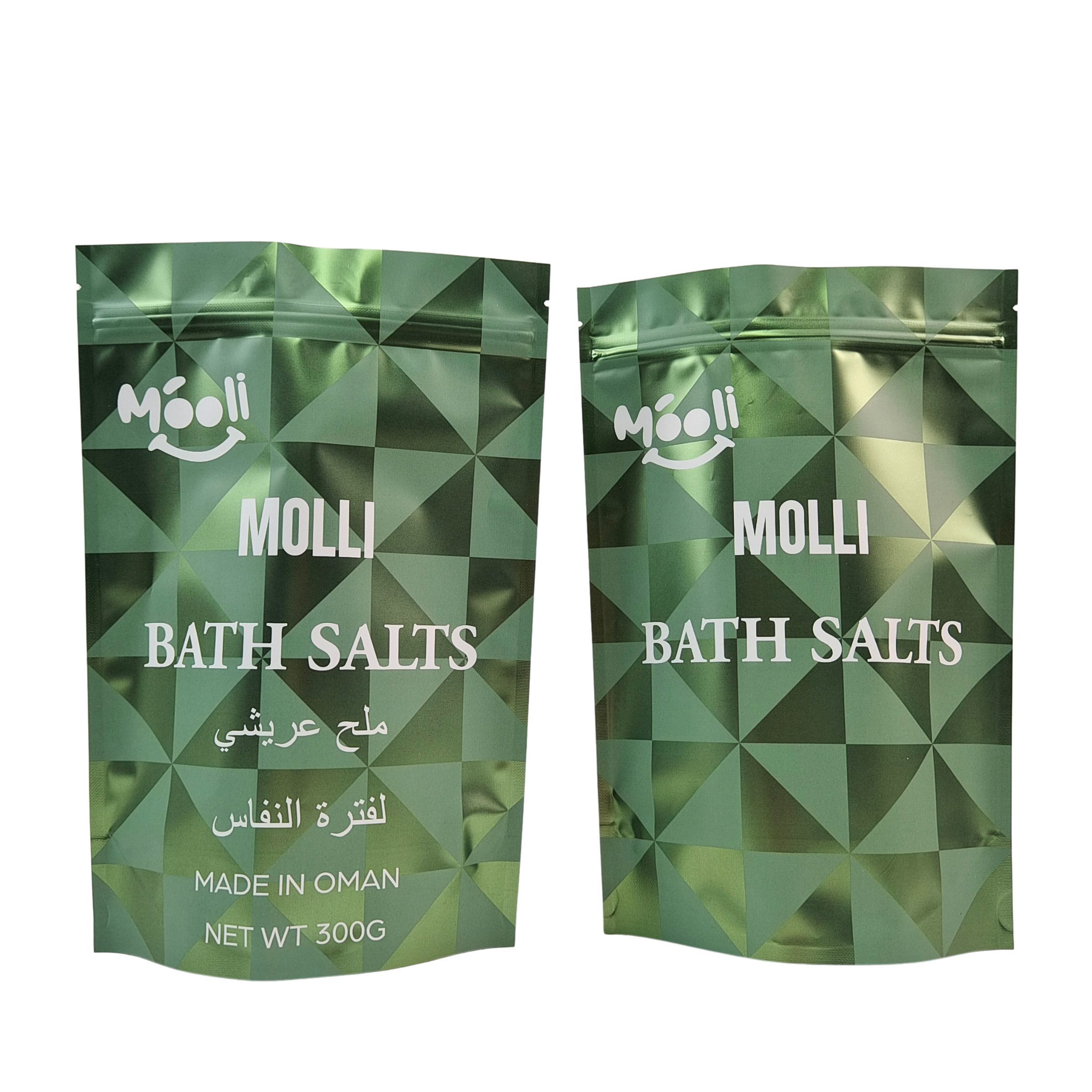 Stojące plastikowe opakowania do peelingu do ciała, saszetki, sole do kąpieli, naturalne kąpiele, worki Mylar z zamkiem błyskawicznym