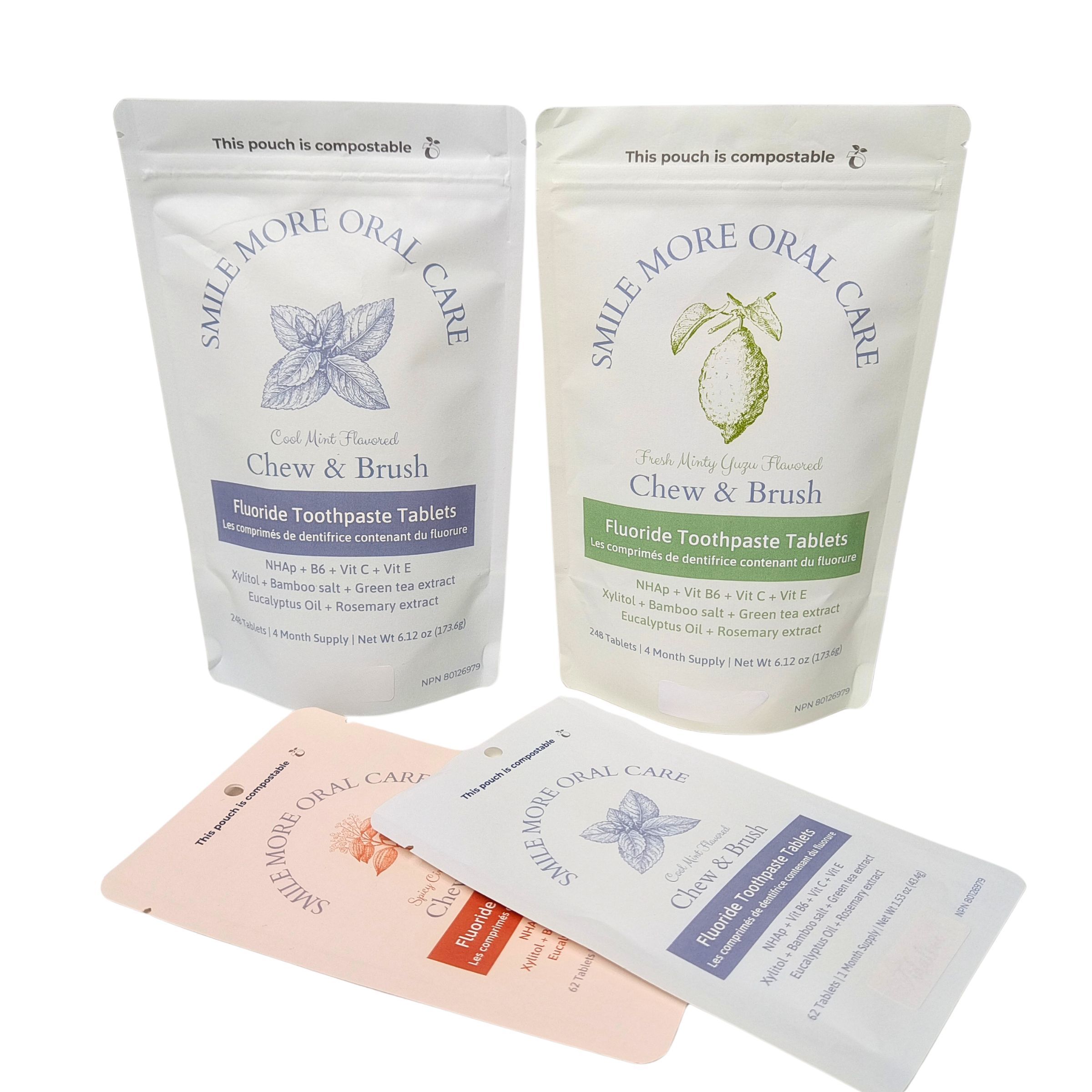 Biodegradowalny worek z papieru Kraft Biały worek z opakowaniem z plastikiem do żywności dla zwierząt domowych Kompostowalny