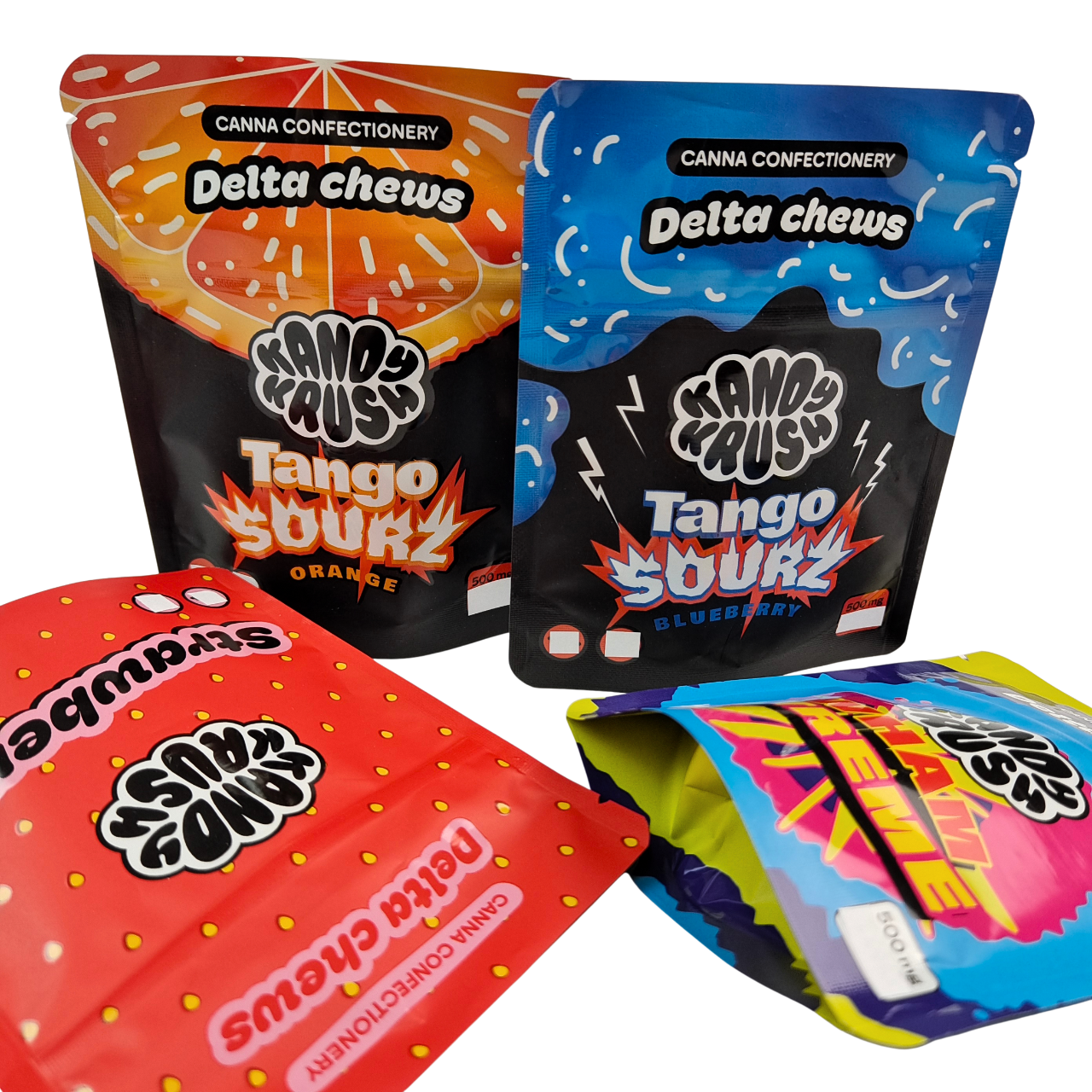 Rainbow Custom Drukowany 3.5g 8th Stand Up Mylar Bag Jedliwa Bezwonna od zapachu specjalna torba w kształcie do ciasteczek Gummy Cali Pack Combo