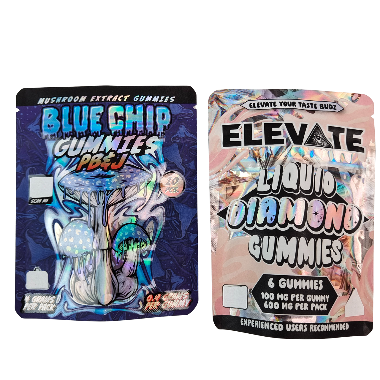 3.5g Torebki Mylar do żelków z ekstraktem z grzybów Opakowanie Doypack z zamkiem błyskawicznym, odporne na zapachy, stojąca torebka