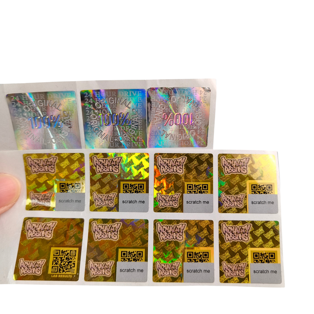 Samoprzylepny winyl PVC Papier Naklejka Wodoodporna UV Hologram Drukowane Spersonalizowane Logo Etykiety Opakowaniowe do Scrapbookingu