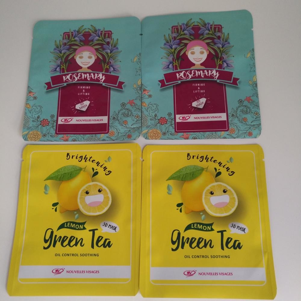 Matka Plastic Maska twarzy opakowanie Holograficzne szczelinowanie z laserową linia zamka