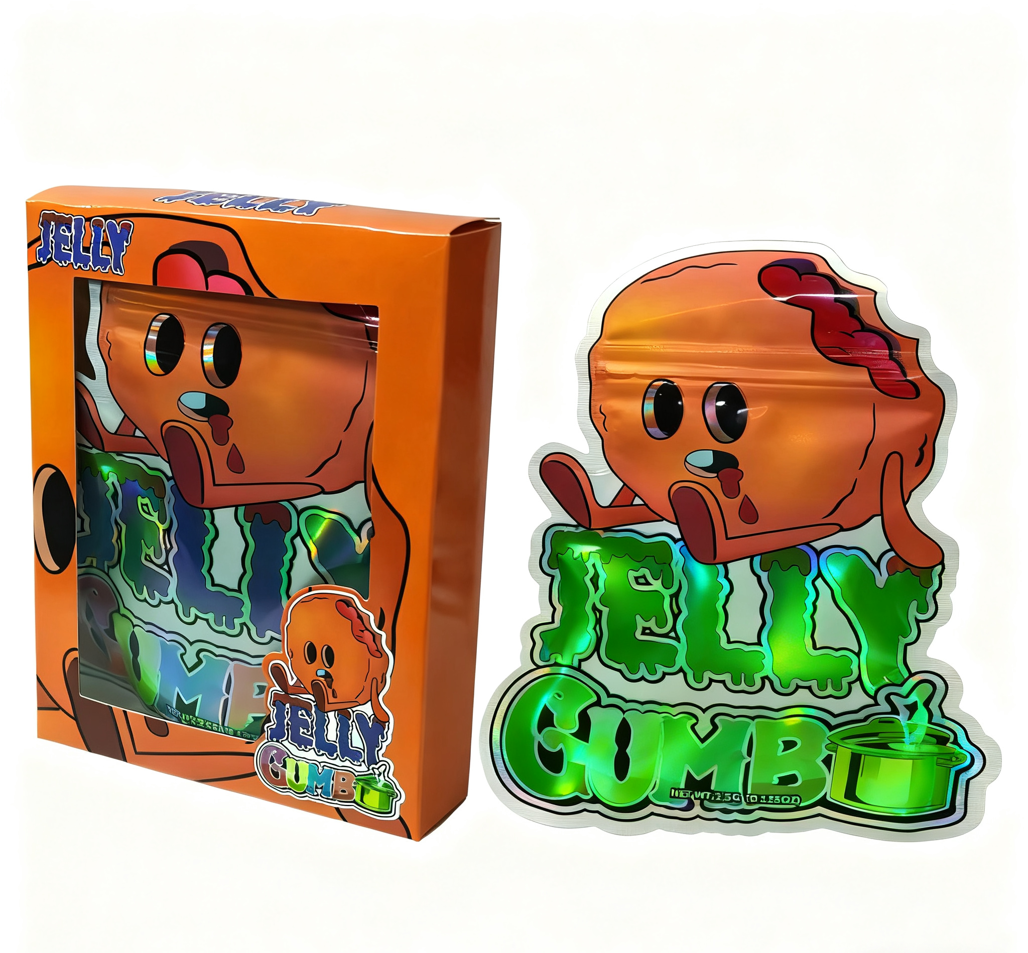 Niestandardowe drukowane torebki Mylar 3.5g z możliwością ponownego zamknięcia do pakowania przekąsek, torebki stojące