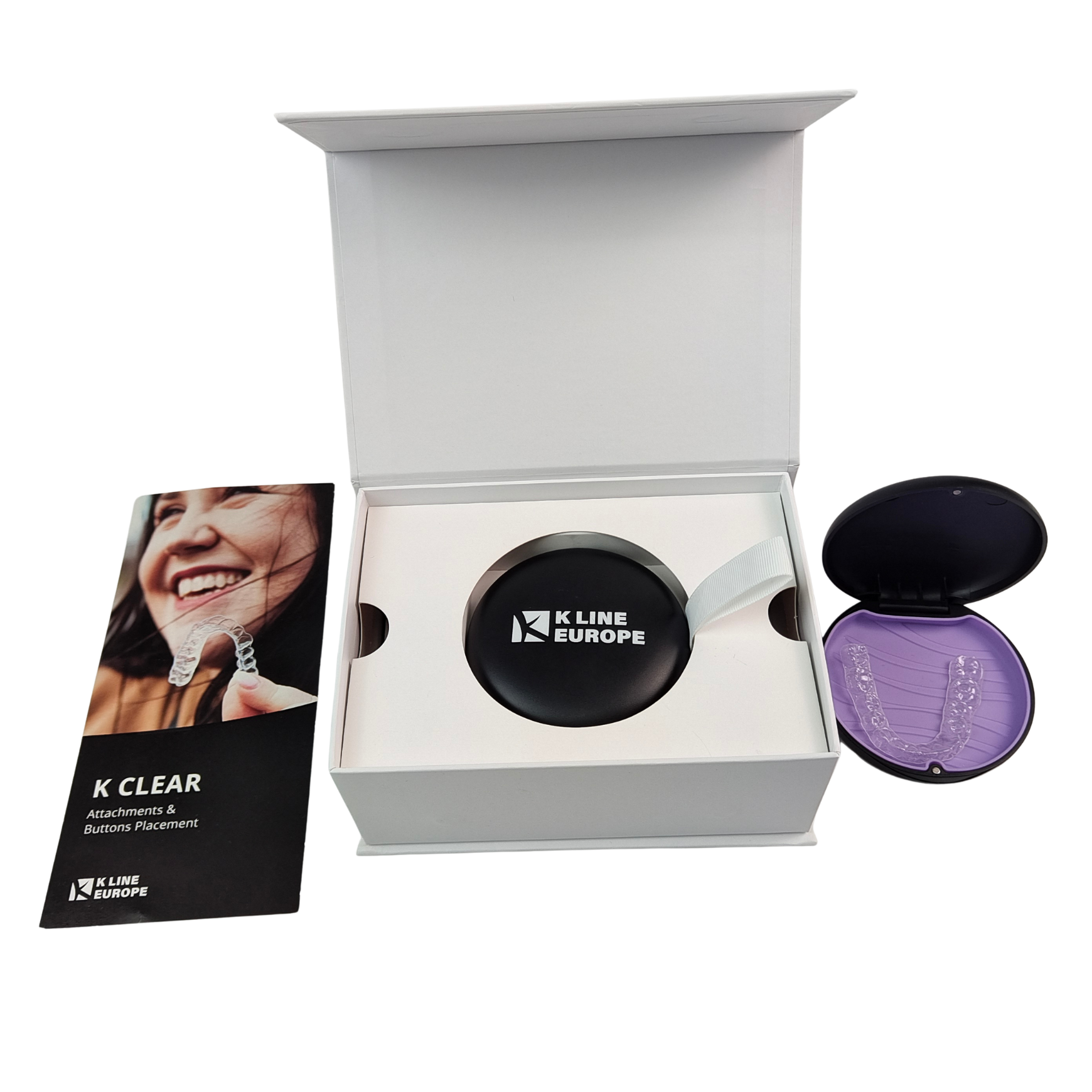 Niestandardowy logo zębów zestaw zestaw zestaw zestaw ortodontyczny zestaw opakowaniowy z papierem wstaw zęby zestaw opakowaniowy