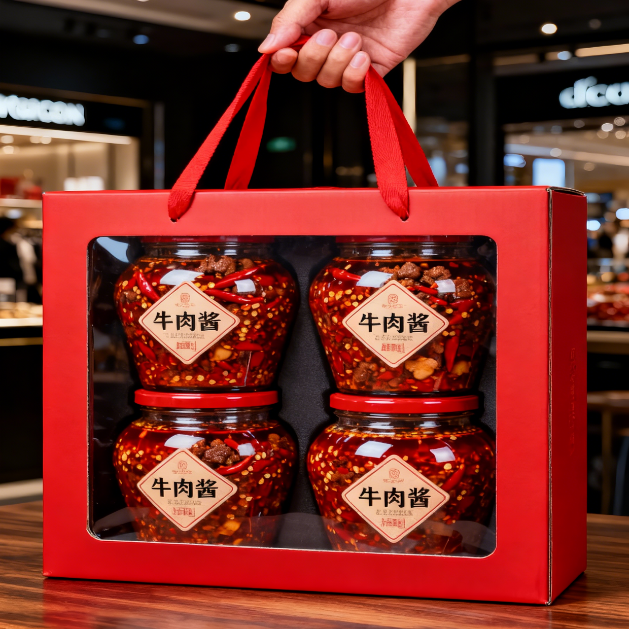 Niestandardowe, przenośne pudełko papierowe z przejrzystymi okienkami, pudełko prezentów na imprezy, pudełko do ciastek, pudełko papierowe z uchwytem