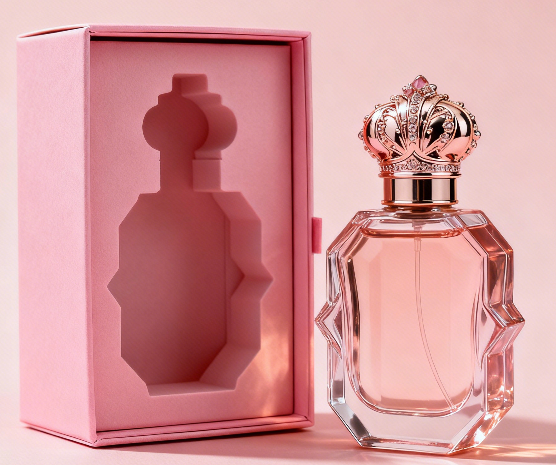 Niestandardowy luksusowy biały karton do butelki z perfumami 50ml 100ml Pudełka z górną pokrywą Perfumy z Premium Gift Box