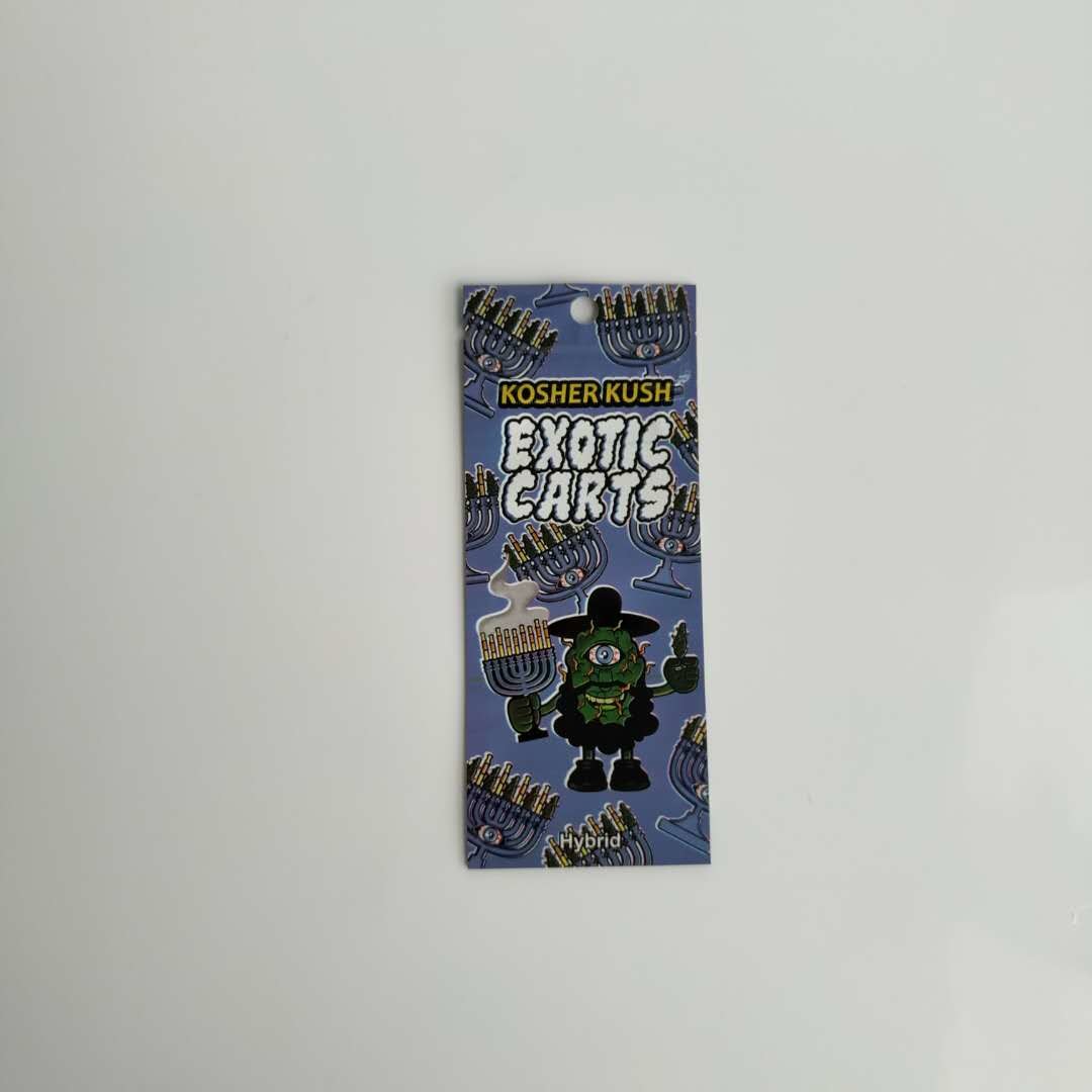 Opakowania wielokrotnego użytku Torby plastikowe Torby egzotyczne Torebka Mylar Gold Tip Ziplock