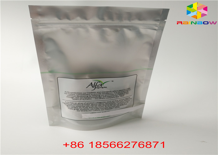 Błyszcząca srebrna torba do pakowania w folię aluminiową Wyczyść tworzywo sztuczne