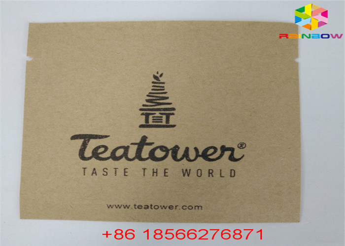 Wielokrotnego użytku Dostosowane torby papierowe Pokrowiec na żywność Stand Up Ziplock Odporność na zapach z oknem