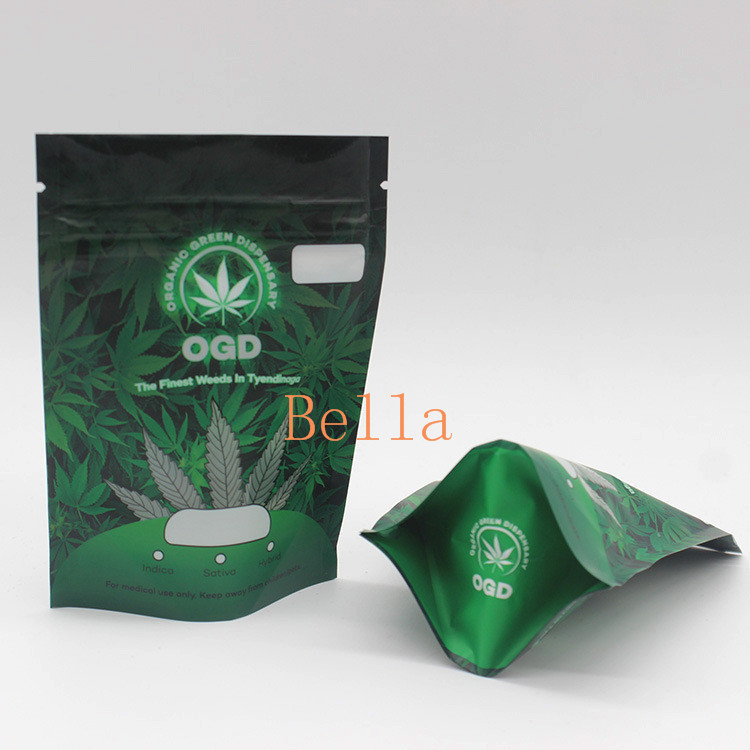 Wyczyść Front Mylar Zip Plastic Bags CBD Frog Chew Gummies Package Saszetka