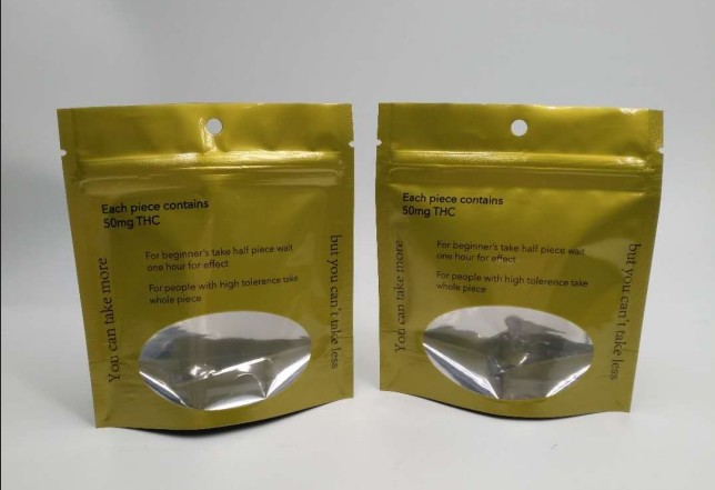 Odporność na wrzenie Ziplock Stand Up Woreczki Oil Weed Hemp Plastic For Edibles Gummy Bears Candy