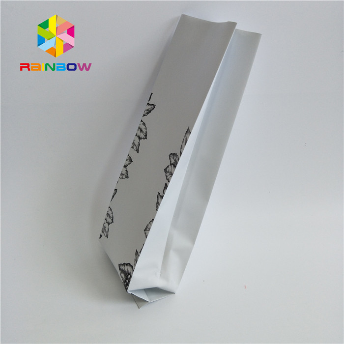 Kraft Paper Side Gusset Stand Up Coffee Pouch, Sealed Plastic Bags Custom Printing