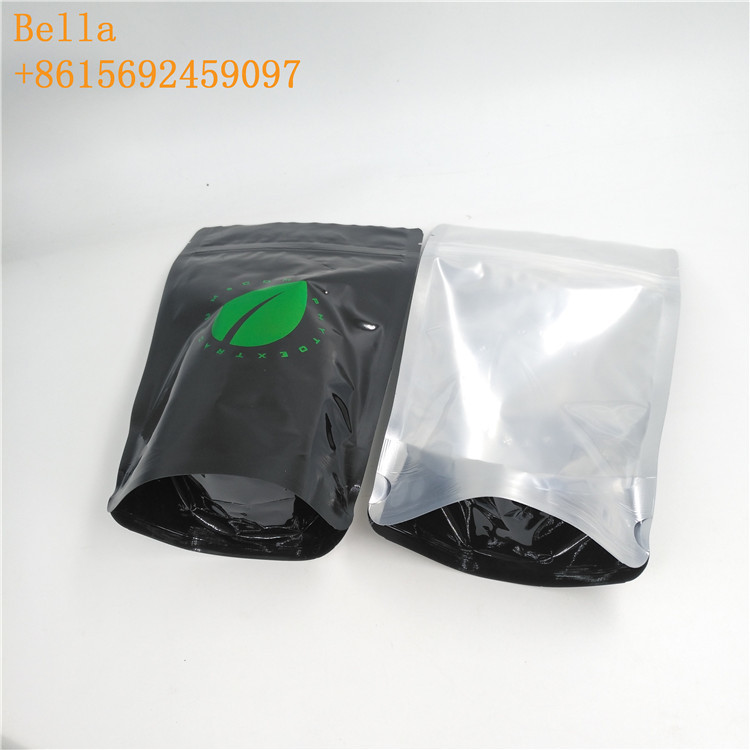 Holograficzne plastikowe torebki do herbaty Opakowanie do kawy Eko torba z jedzeniem z jednej strony Wyczyść